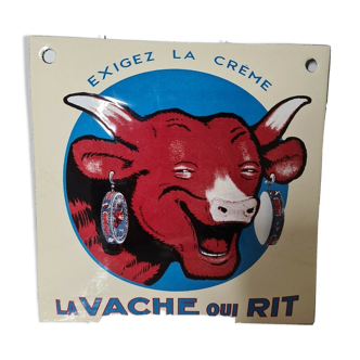 enamelled plate the laughing cow