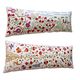 Set of 2 vintage embroidered cushion covers 46x136 cm