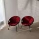 Chaises ballon années 60 Lusch | Ensemble de deux fauteuils lounge vintage