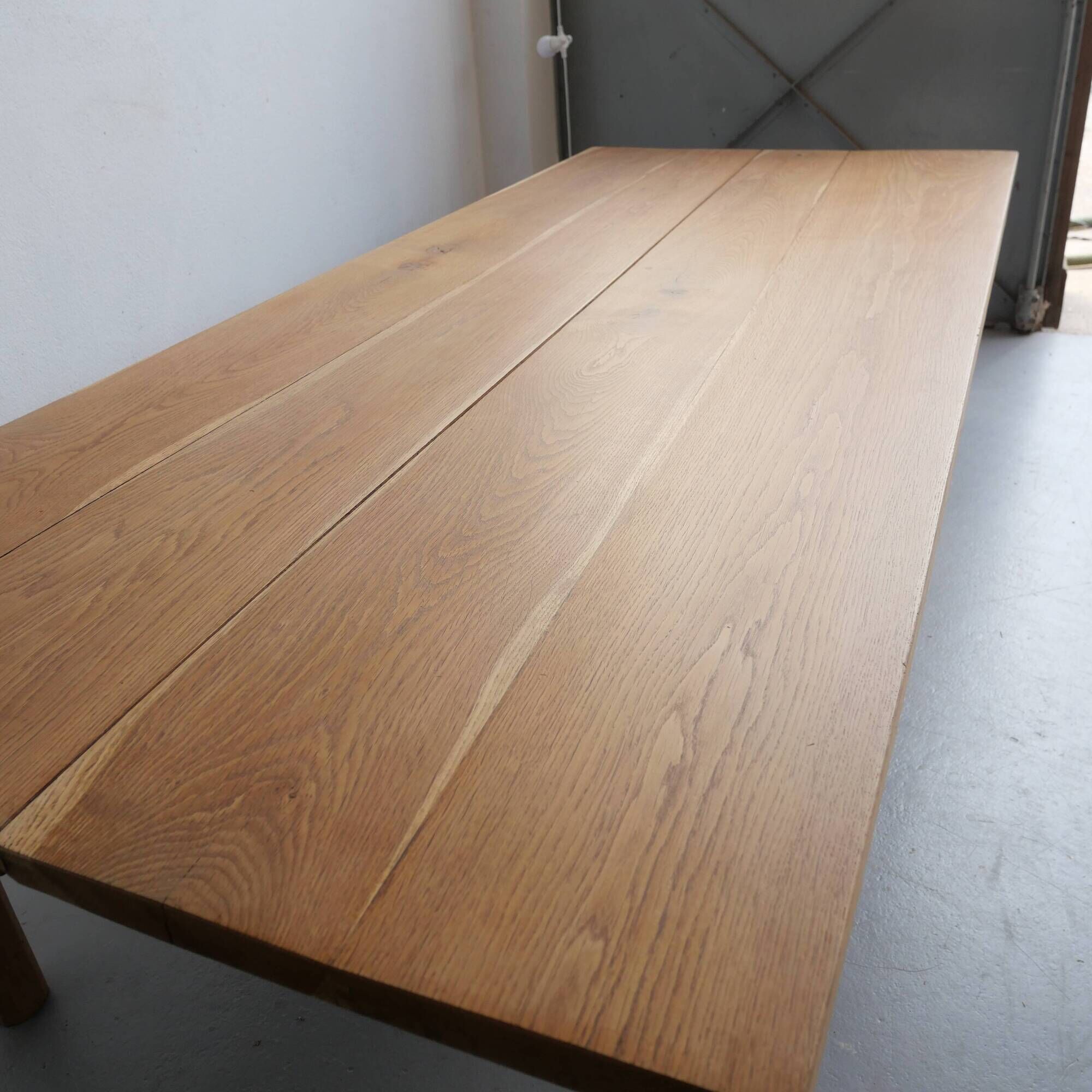 Large oak coffee table