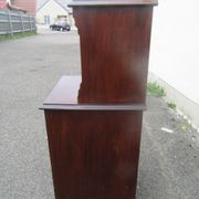 English mahogany bedside table