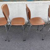 4 skaï chairs