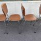 4 skaï chairs