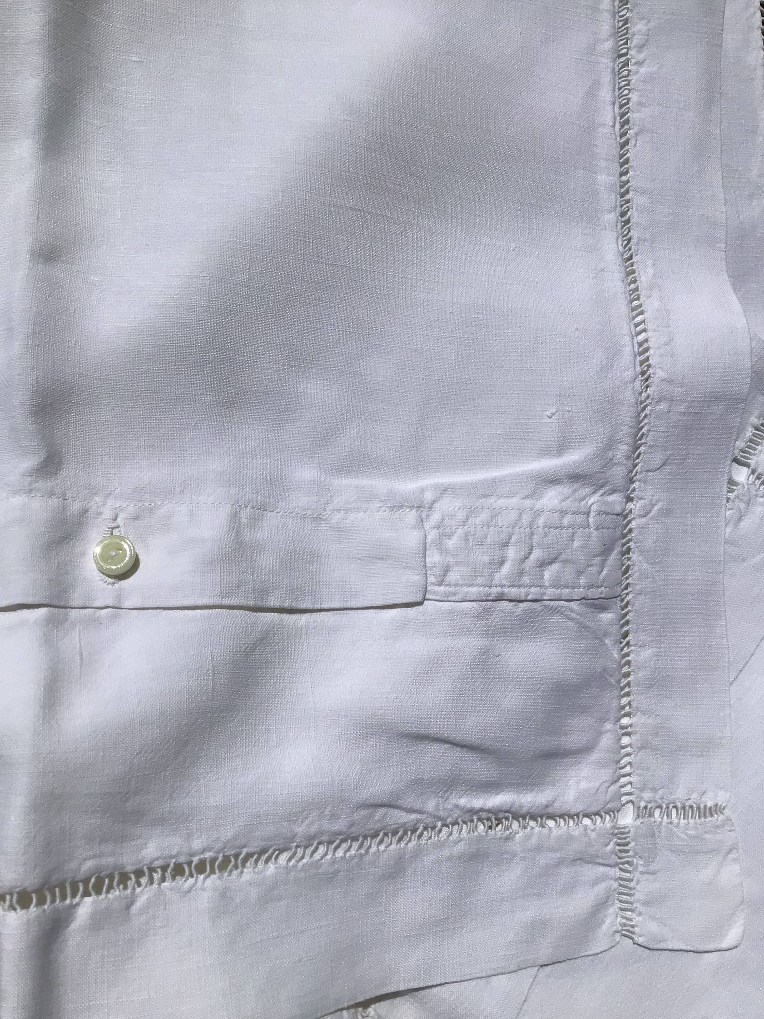 2 embroidered BL linen pillowcases, Venice day