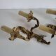 Antique Pair of Louis XV Style Gilt Metal Wall Sconces - 2 Lights