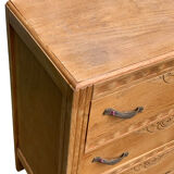 Commode art déco 1930 en bois brut