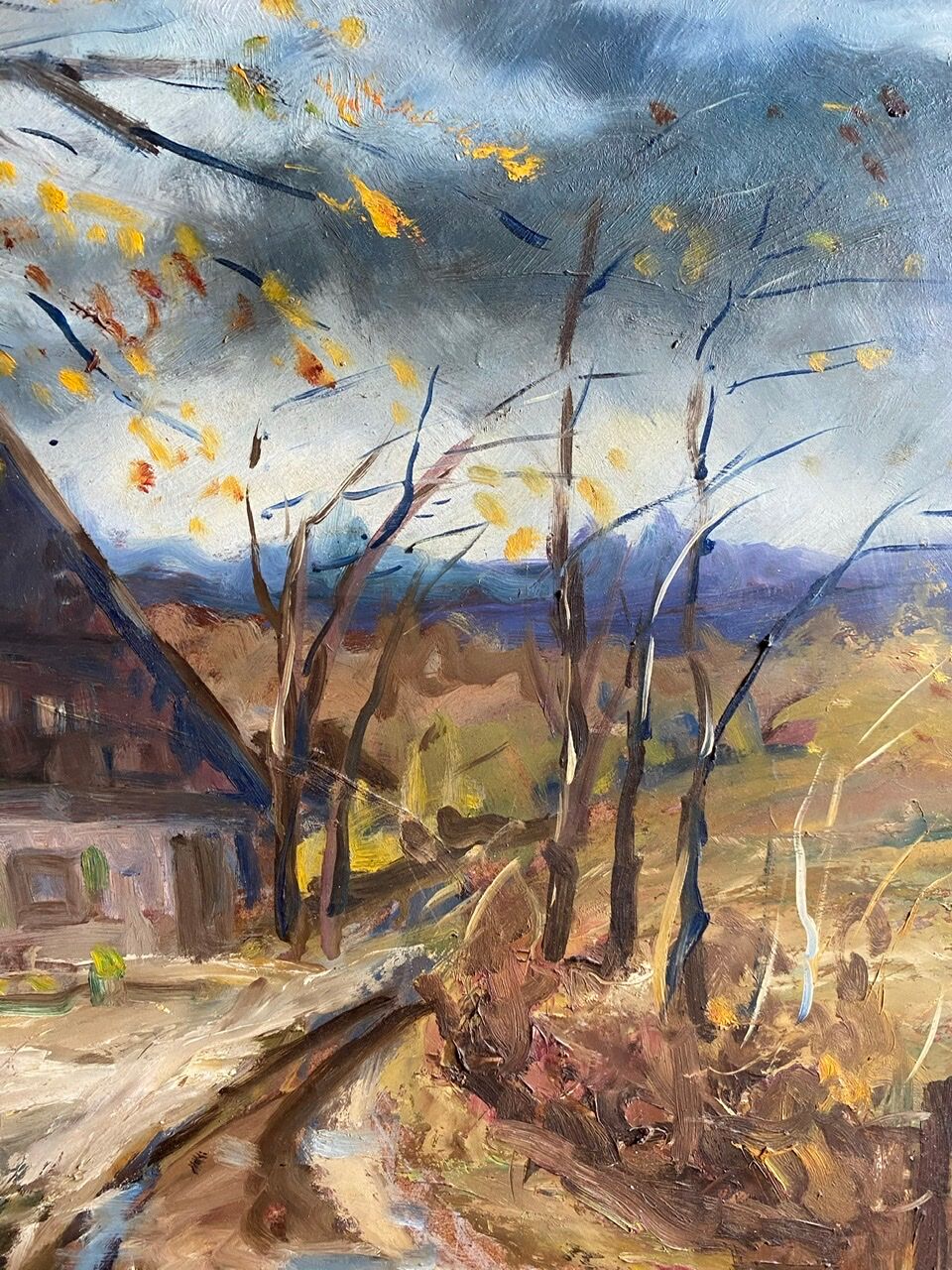 Painting, landscape by Guyard, circa 1960