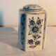 Pot covered in faience of delft blue delfino decor boat mill holland