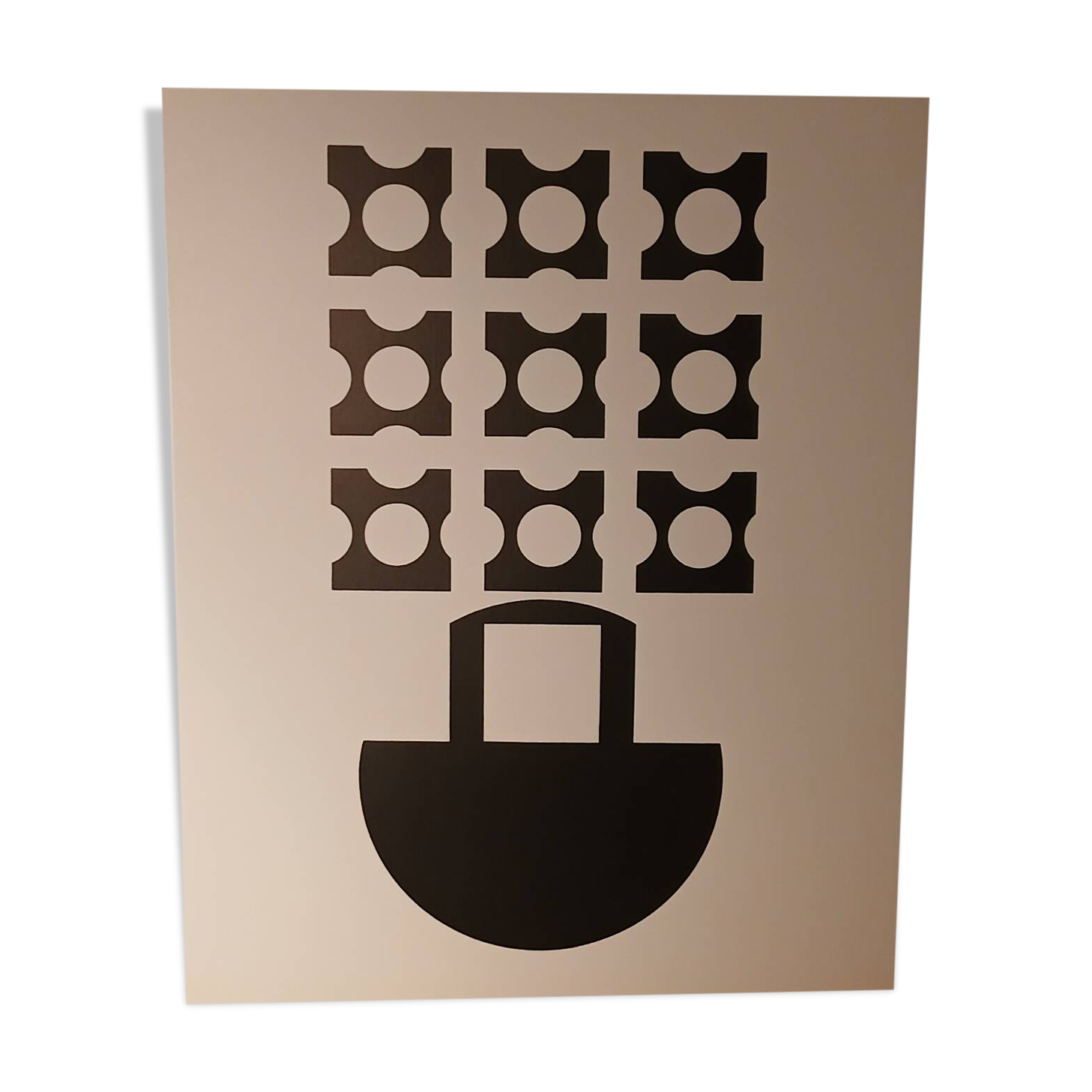 Victor Vasarely Serigraph after a copscular work