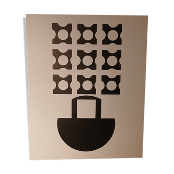 Victor Vasarely Sérigraphie d'après une œuvre copusculaire