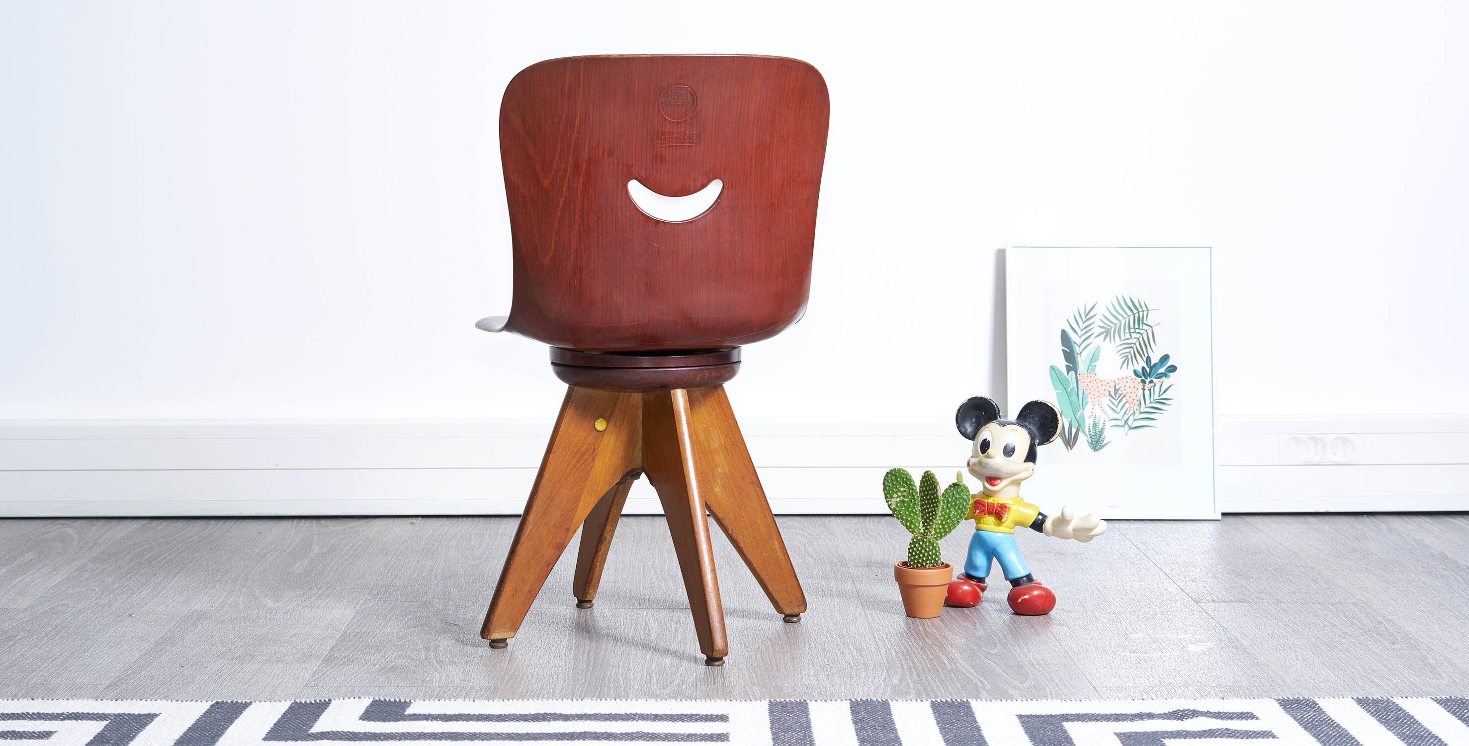 Chaise enfant Flötotto style scandinave des années 60