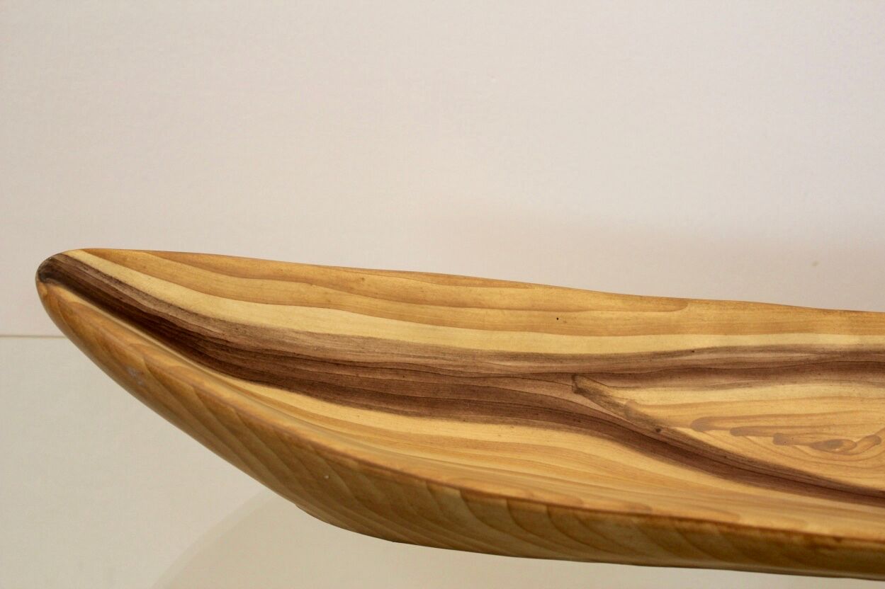 Vallauris distinctive wood grain Ceramic platter 1960 s