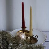 Set of 2 brass candle holders