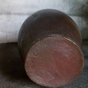 Bouteille grès noir Jean Dubost, années 70