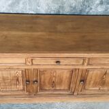 Counter or low sideboard in solid wood - craft furniture