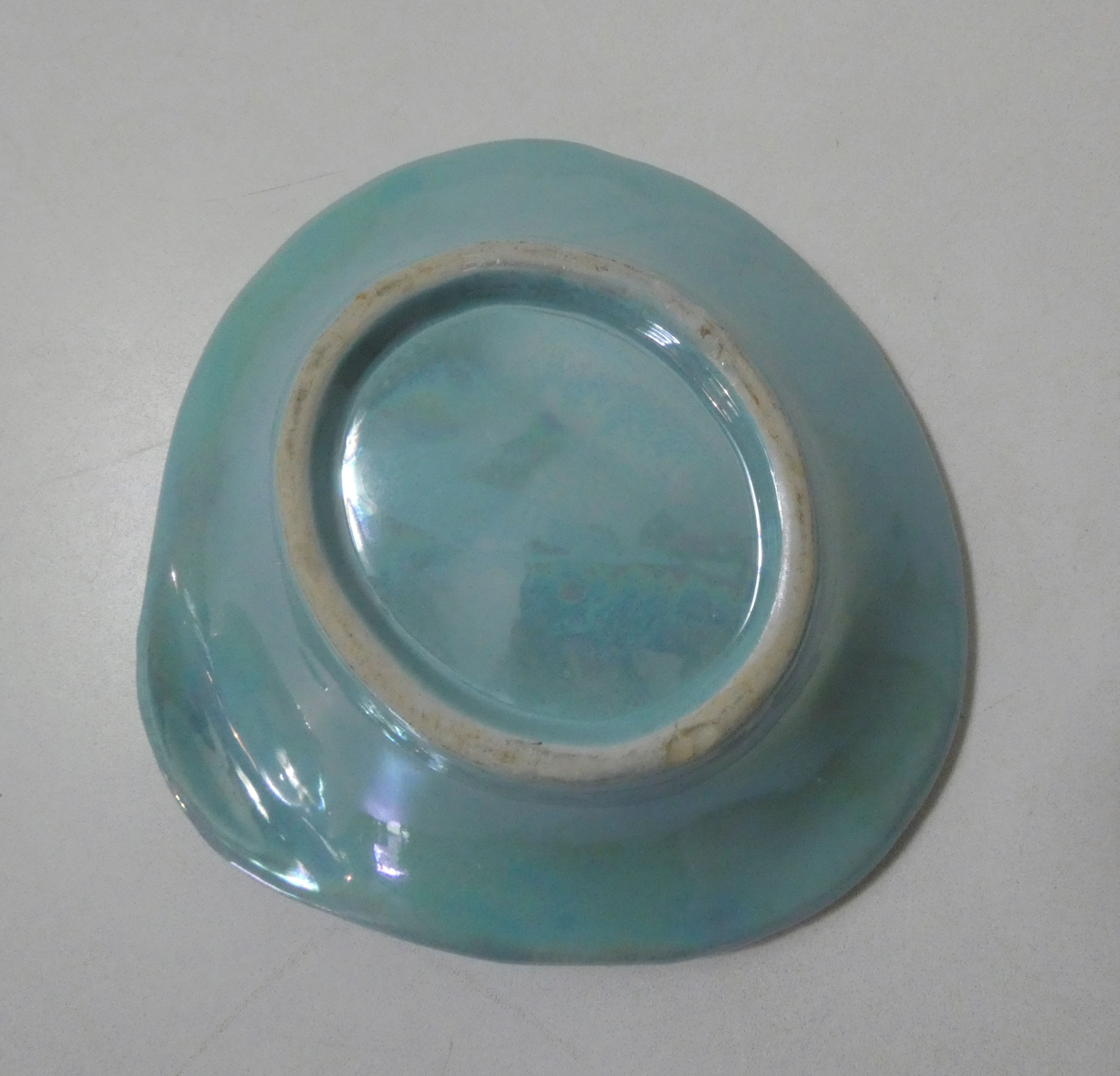 Empty pocket vintage iridescent shell