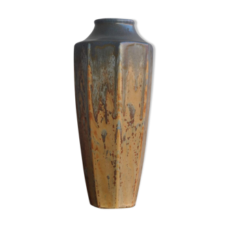 Vase ceramic glazed art nouveau unsigned