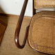 Fauteuil bois courbé et cannage