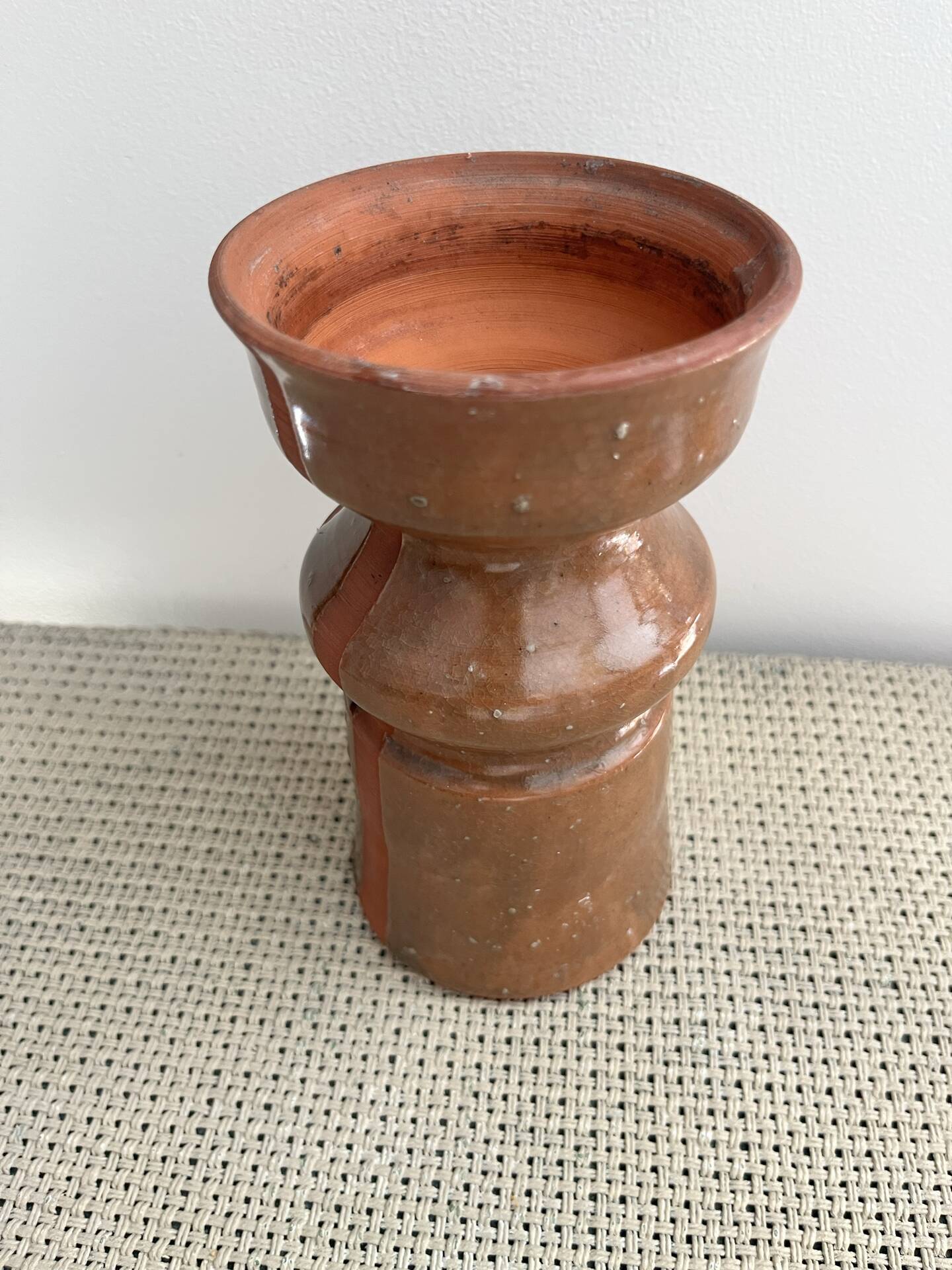 Vase en terre cuite vernissée