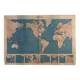 Vintage world map planisphere 1939