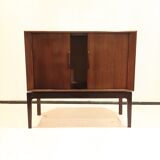 Mid-century audio cabinet with sliding door