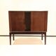 Mid-century audio cabinet with sliding door