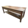 Comptoir de magasin/table de travail vintage en bois