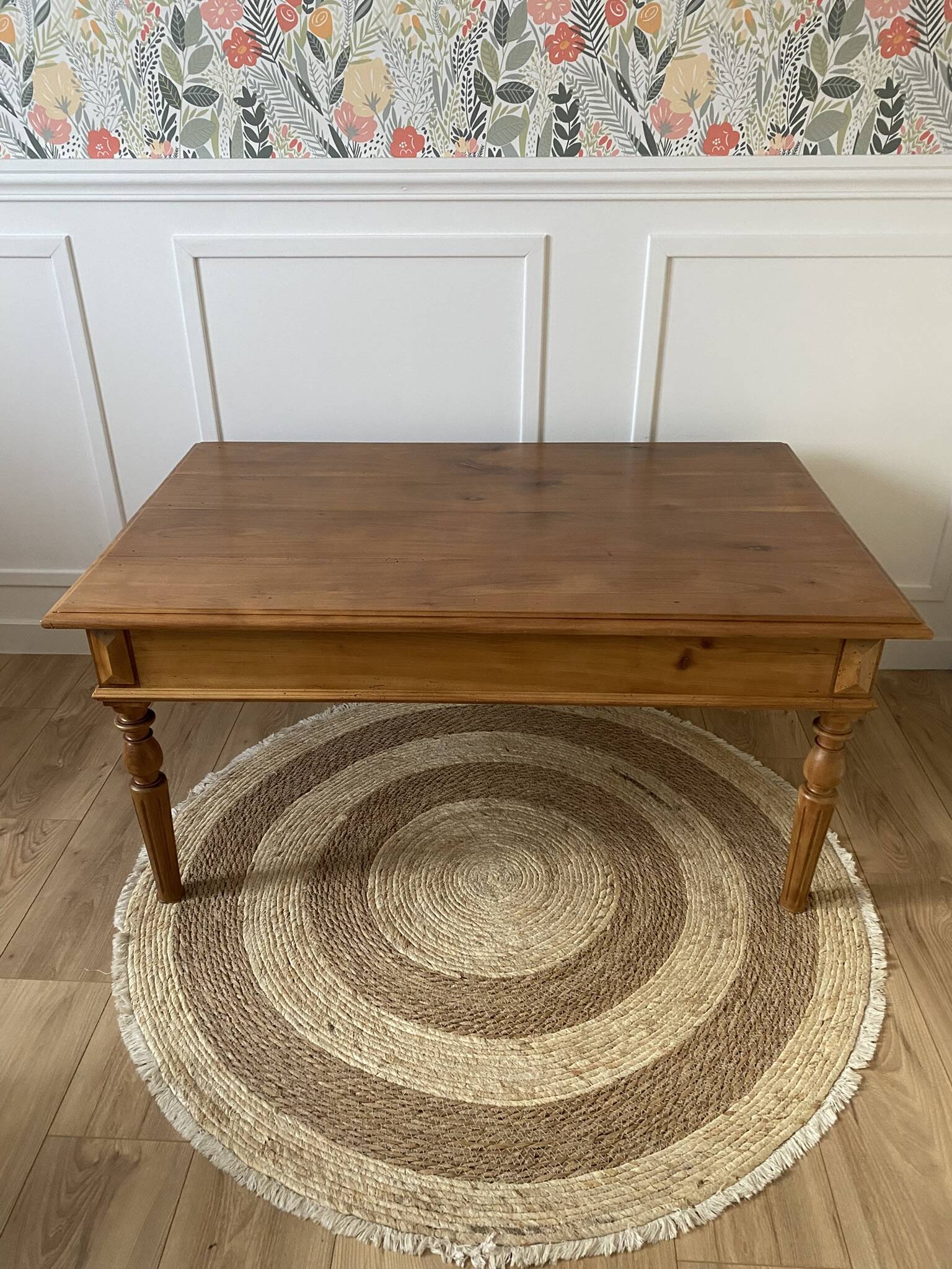 Large solid wood coffee table