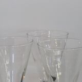 Ensemble de 3 verre à pied / eau Luminarc, 1980, neuf