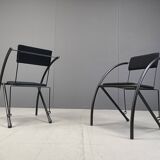 Set of 6 Post modern dining chairs, 1980s