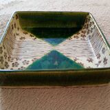 square dish in handcrafted Japanese ceramic.