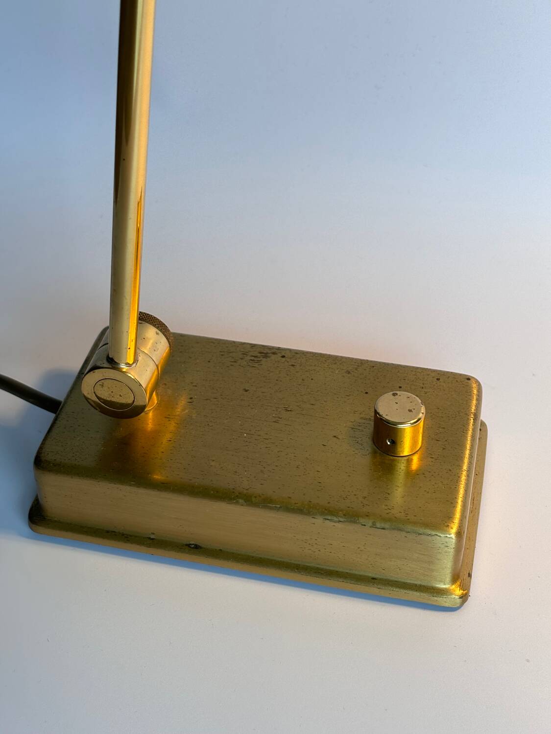 Vintage brass table lamp, Holtkötter Germany