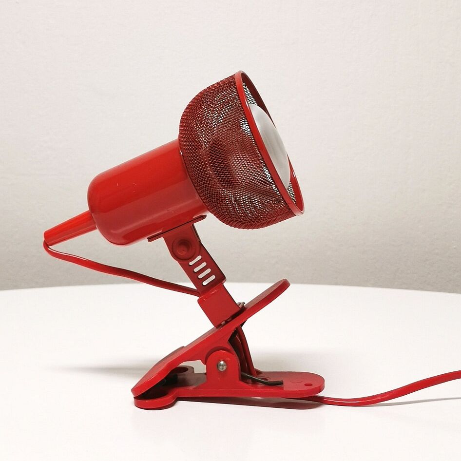 Spot lamp microphone clip