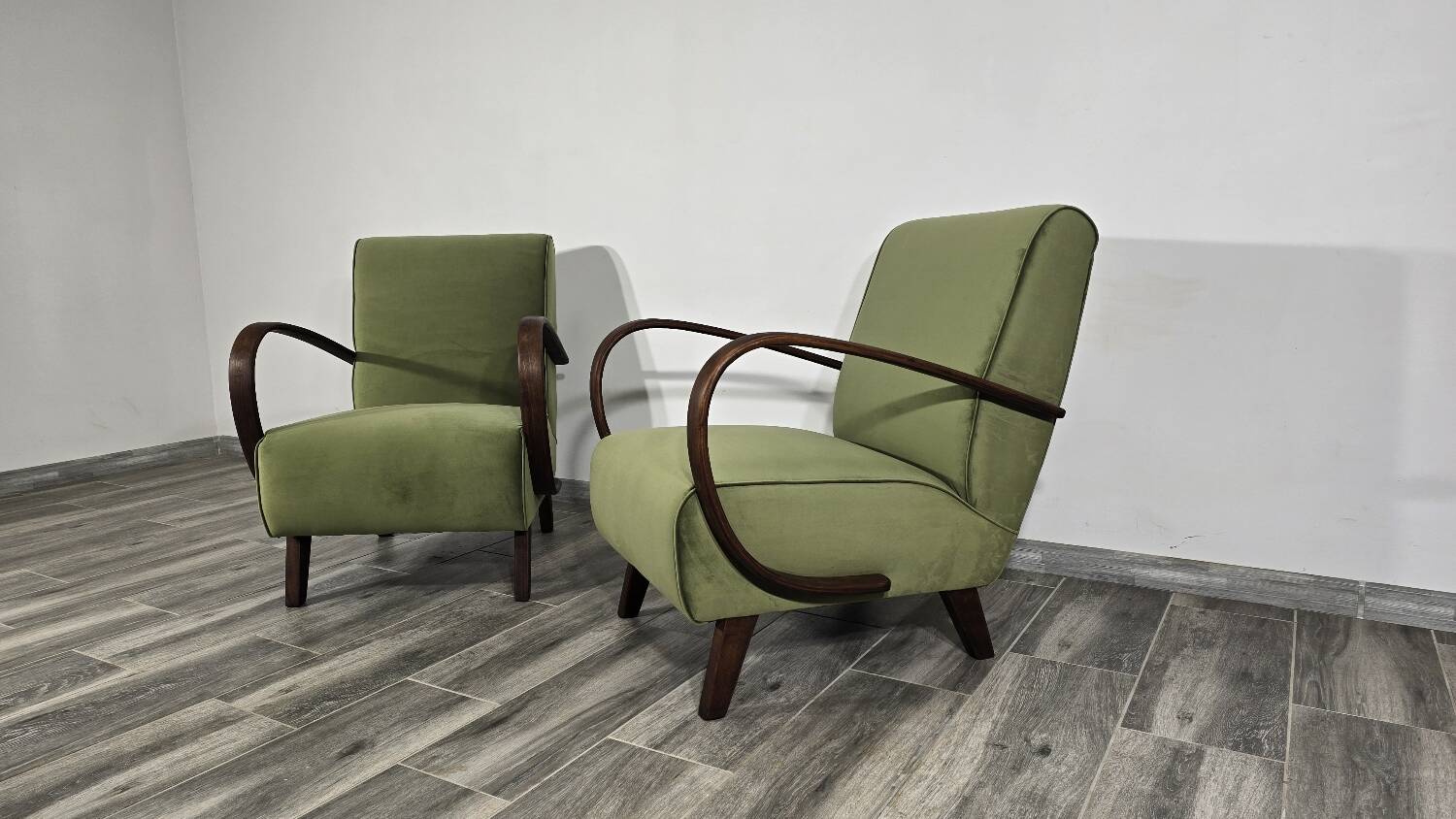 Fauteuils par Jindrich Halabala, 1940s, Set de 2