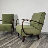 Armchairs by Jindrich Halabala, 1940s, Set of 2