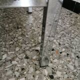 Rosewood and chrome display cabinet, 1970s-80s.