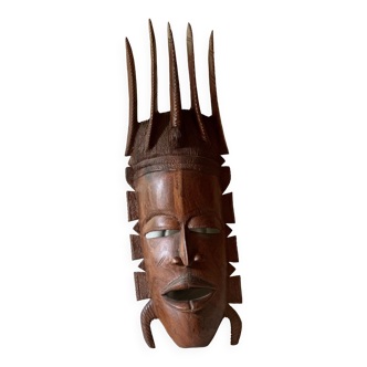 Vintage grand masque africain années 70.
