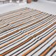 Oushak Vintage Stripe Hemp Rug sku 3683