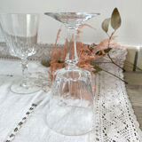 6 Cristal D'Arques water glasses model "VERSAILLES"
