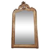 Louis Philippe mirror with pediment 141 x 80