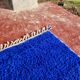 Large Beni Ouarain Berber rug in Majorelle blue, 300x200 cm – thick wool