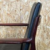 60s 70s dining chair arm chair Arne Vodder for Sibast Furniture Danish design Denmark 60s