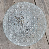 Ceiling lamp / round wall lamp, vintage glass