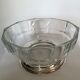 Bowl in crystal and silver Godinger