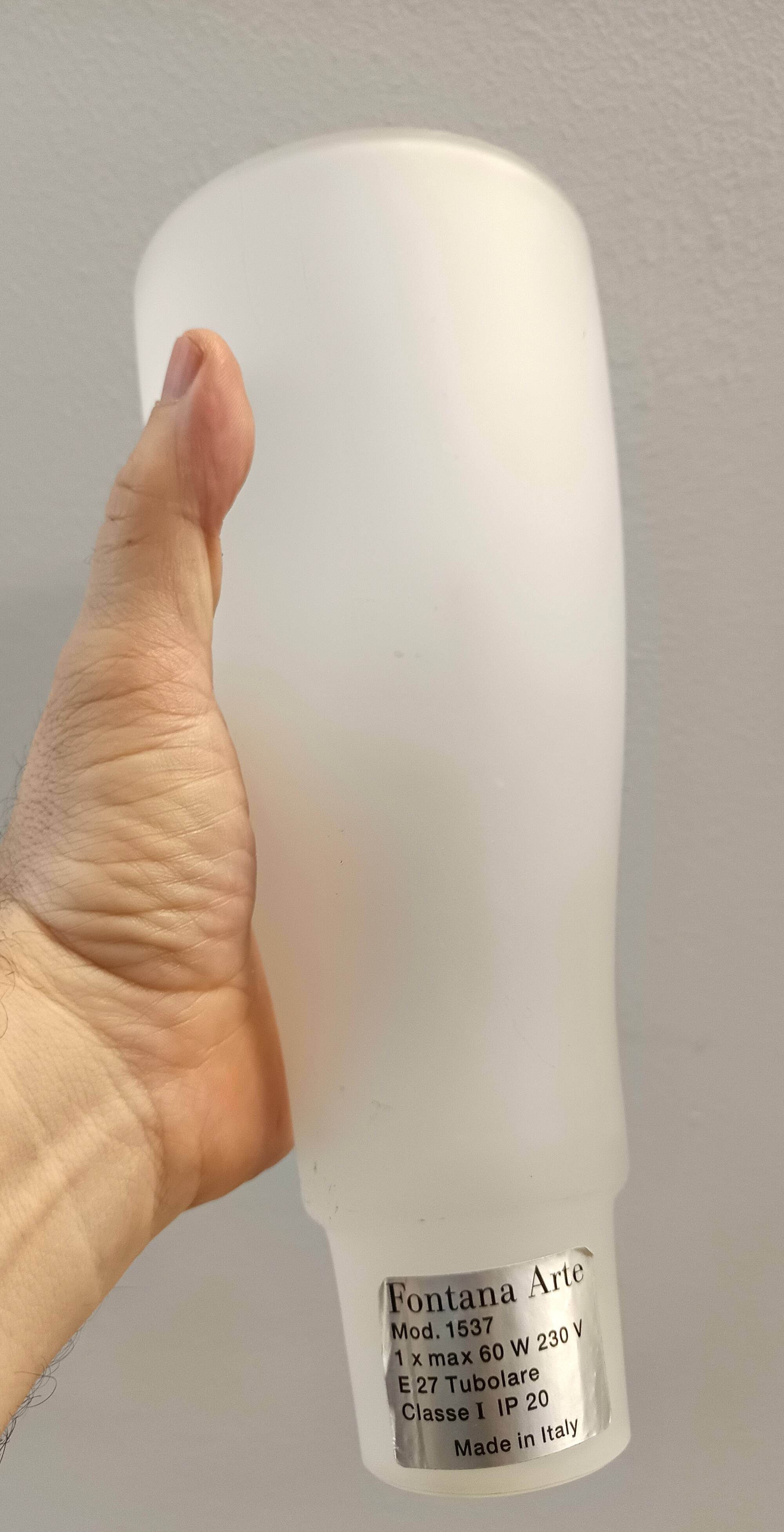 Applique en verre gravé n° 1537 de Pietro Chiesa pour Fontana Arte, Italie