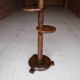Dudouyt oak floor lamp with swivel shelves, 1940-1950 design