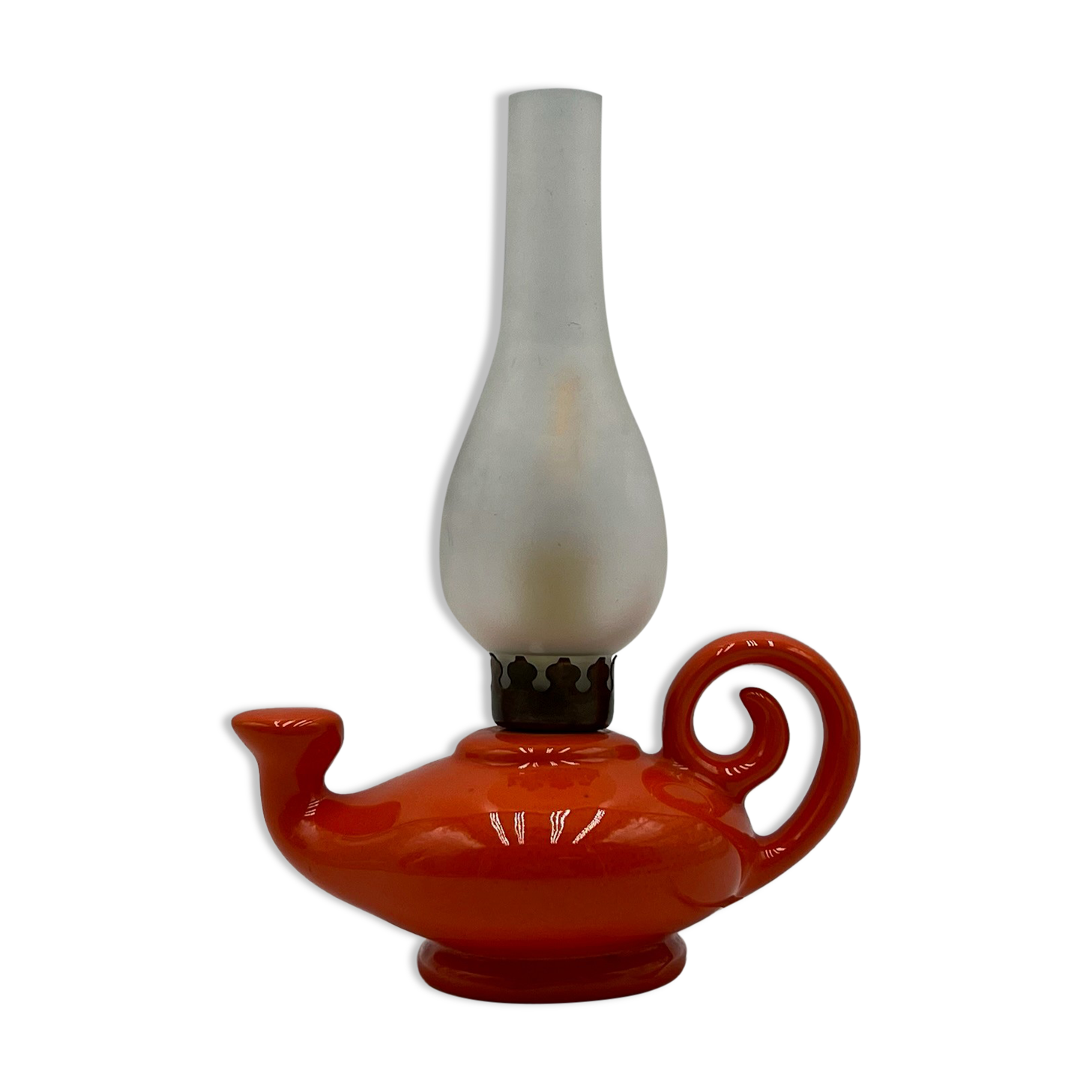 Vintage ceramic lamp, made in italy 1960