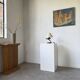 Brutalist metal lamp from the 50s