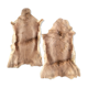 Set of 2 beige goat skins