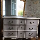 Patinated crossbow commode